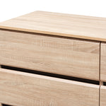 Load image into Gallery viewer, Baxton Studio Miren Mid-Century Modern Light Oak And Dark Grey 6-Drawer Dresser
