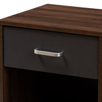 Load image into Gallery viewer, Baxton Studio Hansel Modern And Contemporary 1-Drawer Dark Brown And Dark Grey Finished Nightstand
