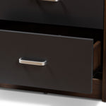 Load image into Gallery viewer, BAXTON STUDIO HANSEL MODERN AND CONTEMPORARY 2-DRAWER DARK BROWN AND DARK GREY FINISHED NIGHTSTAND
