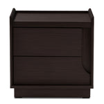 Load image into Gallery viewer, Baxton Studio Larsine Modern And Contemporary Brown Finished 2-Drawer Nightstand
