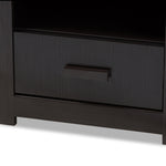 Load image into Gallery viewer, Baxton Studio Bienna Modern And Contemporary Wenge Brown Finished 1-Drawer Nightstand
