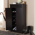 Load image into Gallery viewer, Baxton Studio Bienna Modern And Contemporary Wenge Brown Finished Shoe Cabinet
