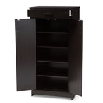 Load image into Gallery viewer, Baxton Studio Bienna Modern And Contemporary Wenge Brown Finished Shoe Cabinet
