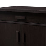 Load image into Gallery viewer, Baxton Studio Bienna Modern And Contemporary Wenge Brown Finished Shoe Cabinet
