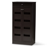 Load image into Gallery viewer, Baxton Studio Acadia Modern And Contemporary Wenge Brown Finished Shoe Cabinet
