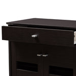 Load image into Gallery viewer, Baxton Studio Acadia Modern And Contemporary Wenge Brown Finished Shoe Cabinet
