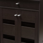 Load image into Gallery viewer, Baxton Studio Acadia Modern And Contemporary Wenge Brown Finished Shoe Cabinet
