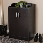 Load image into Gallery viewer, BAXTON STUDIO VERDELL MODERN AND CONTEMPORARY WENGE BROWN FINISHED SHOE CABINET
