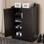 Load image into Gallery viewer, Baxton Studio Verdell Modern And Contemporary Wenge Brown Finished Shoe Cabinet
