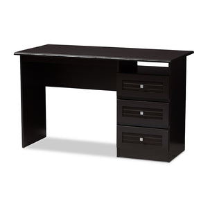 Baxton Studio Carine Modern And Contemporary Wenge Brown Finished Desk