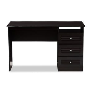 Baxton Studio Carine Modern And Contemporary Wenge Brown Finished Desk