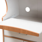 Load image into Gallery viewer, Baxton Studio Edonia Modern And Contemporary Beech Brown And White Finish Kitchen Cabinet
