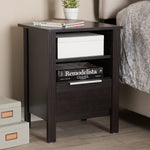 Load image into Gallery viewer, Baxton Studio Hamish Modern And Contemporary Wenge Brown Finished 1-Drawer Nightstand
