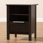 Load image into Gallery viewer, Baxton Studio Hamish Modern And Contemporary Wenge Brown Finished 1-Drawer Nightstand
