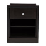 Load image into Gallery viewer, Baxton Studio Danette Modern And Contemporary Wenge Brown Finished 1-Drawer Nightstand
