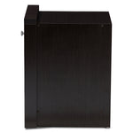 Load image into Gallery viewer, Baxton Studio Danette Modern And Contemporary Wenge Brown Finished 1-Drawer Nightstand
