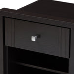 Load image into Gallery viewer, Baxton Studio Danette Modern And Contemporary Wenge Brown Finished 1-Drawer Nightstand
