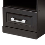 Load image into Gallery viewer, Baxton Studio Odelia Modern And Contemporary Wenge Brown Finished 1-Drawer Nightstand
