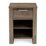 Load image into Gallery viewer, Baxton Studio Laverne Modern And Contemporary Oak Brown Finished 1-Drawer Nightstand
