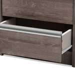 Load image into Gallery viewer, BAXTON STUDIO GALLIA MODERN AND CONTEMPORARY OAK BROWN FINISHED 2-DRAWER NIGHTSTAND
