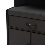 Load image into Gallery viewer, Baxton Studio Tannis Modern And Contemporary Dark Grey Finished Kitchen Cabinet
