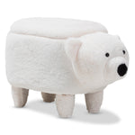 Load image into Gallery viewer, Baxton Studio Bjorn Contemporary Wool Upholstered Bear Storage Ottoman
