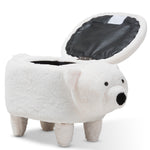 Load image into Gallery viewer, Baxton Studio Bjorn Contemporary Wool Upholstered Bear Storage Ottoman
