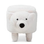 Load image into Gallery viewer, Baxton Studio Bjorn Contemporary Wool Upholstered Bear Storage Ottoman
