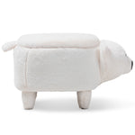 Load image into Gallery viewer, Baxton Studio Bjorn Contemporary Wool Upholstered Bear Storage Ottoman
