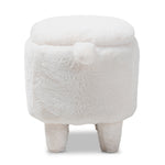 Load image into Gallery viewer, Baxton Studio Bjorn Contemporary Wool Upholstered Bear Storage Ottoman
