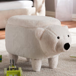 Load image into Gallery viewer, BAXTON STUDIO BJORN CONTEMPORARY WOOL UPHOLSTERED BEAR STORAGE OTTOMAN
