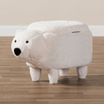 Load image into Gallery viewer, Baxton Studio Bjorn Contemporary Wool Upholstered Bear Storage Ottoman
