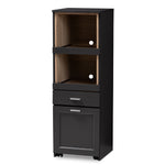 Load image into Gallery viewer, Baxton Studio Fabian Modern And Contemporary Dark Grey And Oak Brown Finished Kitchen Cabinet With Roll-Out Compartment
