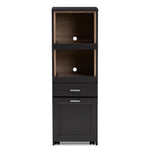 Load image into Gallery viewer, Baxton Studio Fabian Modern And Contemporary Dark Grey And Oak Brown Finished Kitchen Cabinet With Roll-Out Compartment
