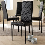 Load image into Gallery viewer, Baxton Studio Blaise Modern And Contemporary Black Faux Leather Upholstered Dining Chair (Set Of 4)
