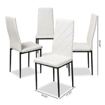 Load image into Gallery viewer, Baxton Studio Blaise Modern And Contemporary White Faux Leather Upholstered Dining Chair (Set Of 4)
