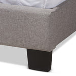 Load image into Gallery viewer, Baxton Studio Lisette Modern And Contemporary Grey Fabric Upholstered Queen Size Bed
