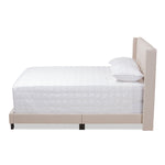 Load image into Gallery viewer, Baxton Studio Lisette Modern And Contemporary Beige Fabric Upholstered Full Size Bed
