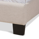 Load image into Gallery viewer, Baxton Studio Lisette Modern And Contemporary Beige Fabric Upholstered King Size Bed
