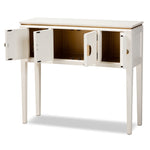 Load image into Gallery viewer, Baxton Studio Aiko Classic And Traditional Japanese-Inspired Off-White Finished 4-Door Wood Console Table
