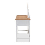 Load image into Gallery viewer, Baxton Studio Sylvie Classic And Traditional White 3-Drawer Wood Vanity Table With Mirror
