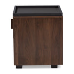 Load image into Gallery viewer, Baxton Studio Rikke Modern And Contemporary Two-Tone Gray And Walnut Finished Wood 1-Drawer Nightstand
