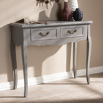 Load image into Gallery viewer, Baxton Studio Capucine Antique French Country Cottage Grey Finished Wood 2-Drawer Console Table
