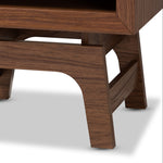 Load image into Gallery viewer, BAXTON STUDIO SVANTE MID-CENTURY MODERN WALNUT BROWN AND DARK GRAY FINISHED WOOD 1-DRAWER NIGHTSTAND
