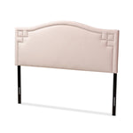 Load image into Gallery viewer, Baxton Studio Aubrey Modern And Contemporary Light Pink Velvet Fabric Upholstered King Size Headboard
