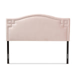 Load image into Gallery viewer, Baxton Studio Aubrey Modern And Contemporary Light Pink Velvet Fabric Upholstered King Size Headboard
