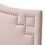 Load image into Gallery viewer, Baxton Studio Aubrey Modern And Contemporary Light Pink Velvet Fabric Upholstered King Size Headboard
