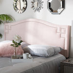 Load image into Gallery viewer, Baxton Studio Aubrey Modern And Contemporary Light Pink Velvet Fabric Upholstered King Size Headboard
