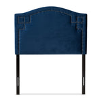 Load image into Gallery viewer, Baxton Studio Aubrey Modern And Contemporary Royal Blue Velvet Fabric Upholstered Twin Size Headboard
