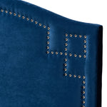 Load image into Gallery viewer, BAXTON STUDIO AUBREY MODERN AND CONTEMPORARY ROYAL BLUE VELVET FABRIC UPHOLSTERED TWIN SIZE HEADBOARD
